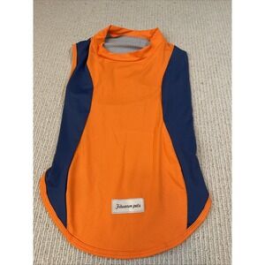 Fitwarm Dog Sun Shirt XXL Orange Blue Breathable Cooling Vest